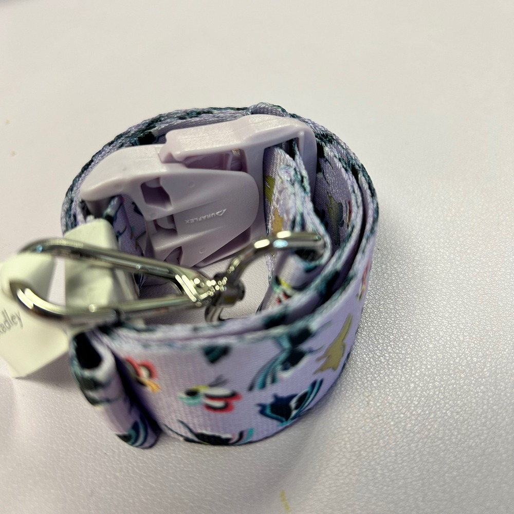 Vera Bradley Wide Lanyard Speed Clip Lavender Butterflies 28107-V59 Purple New